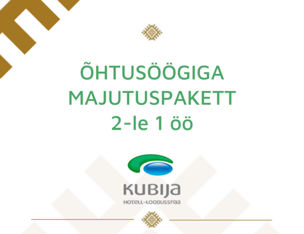 Õhtusöögiga majutuspakett 2-le